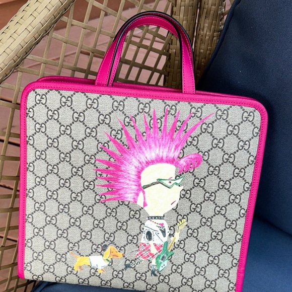 Gucci Pink Accent Graphic Tote🥳🥳❌ - Picture 1 of 8